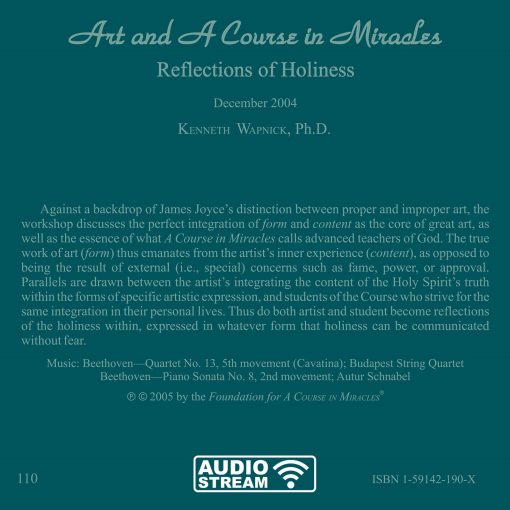 Art and <i>A Course in Miracles</i>: Reflections of Holiness [AUDIOSTR] - Image 5