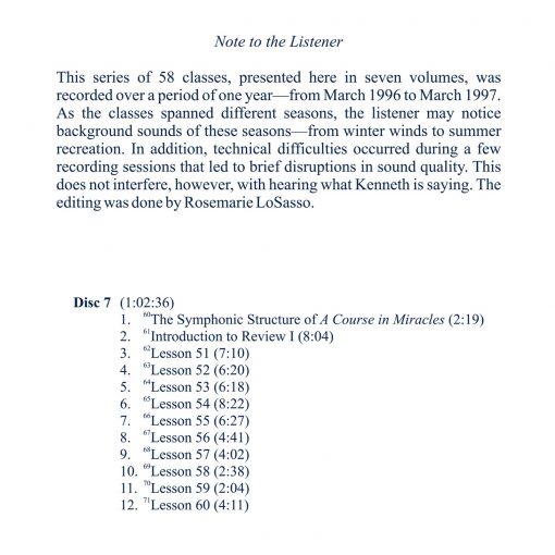The Workbook Lessons of <i>A Course in Miracles</i>: The Study and Practice of the 365 Lessons [AUDIOSTR] - Image 5