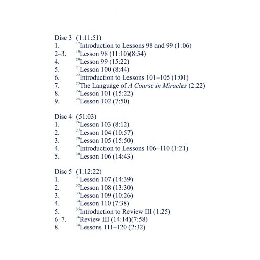 The Workbook Lessons of <i>A Course in Miracles</i>: The Study and Practice of the 365 Lessons [AUDIOSTR] - Image 13