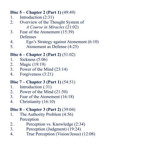 Classes on the Text of <i>A Course in Miracles</i> [AUDIOSTR] - Image 3