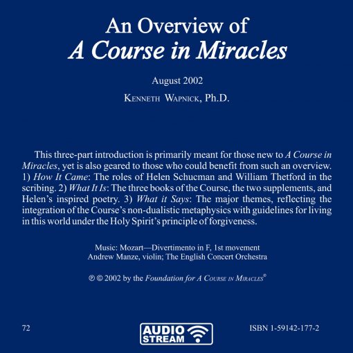 An Overview of <i>A Course in Miracles</i> [AUDIOSTR] - Image 9