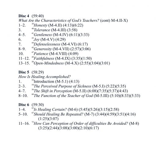 Classes on the Manual for Teachers of <i>A Course in Miracles</i> [AUDIOSTR] - Image 4