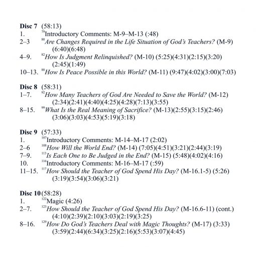 Classes on the Manual for Teachers of <i>A Course in Miracles</i> [AUDIOSTR] - Image 5