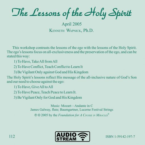 The Lessons of the Holy Spirit [AUDIOSTR] - Image 5