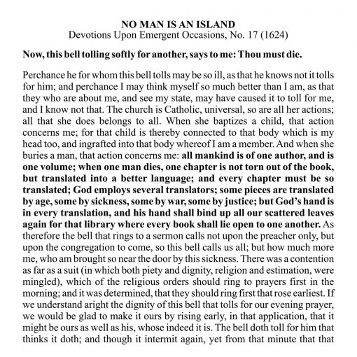 “No Man Is an Island”: Our Common Purpose [AUDIOSTR] - Image 9