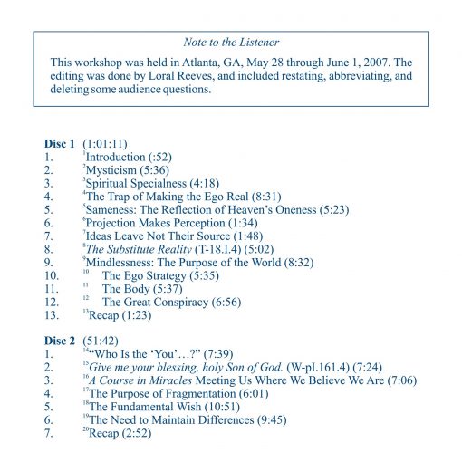The Pathway of <i>A Course in Miracles</i>: From Spirituality to Mysticism [AUDIOSTR] - Image 2