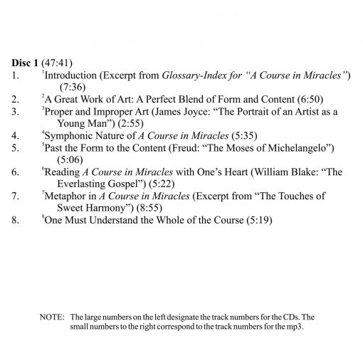 <i>A Course in Miracles</i> as a Work of Art: Hearing and Reading Its Message [AUDIOSTR] - Image 3
