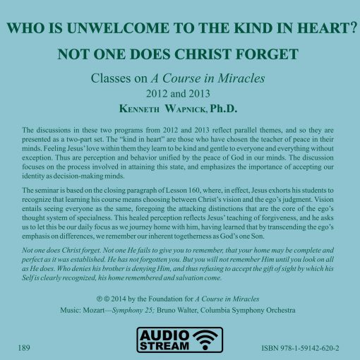 Who Is Unwelcome to the Kind in Heart? / Not One Does Christ Forget [AUDIOSTR] - Image 7