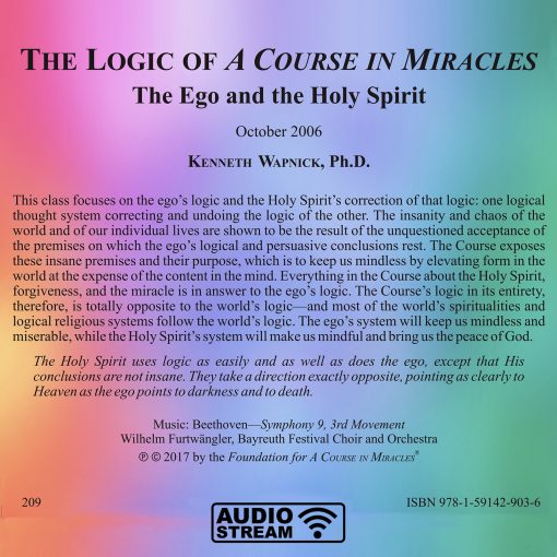 The Logic of <i>A Course in Miracles</i>: The Ego and The Holy Spirit [AUDIOSTR] - Image 5
