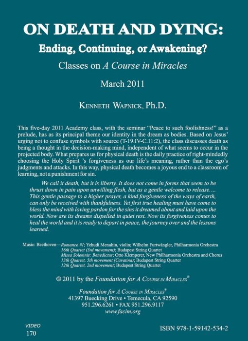 On Death and Dying: Ending, Continuing, or Awakening [EHVIDEOSTR] - Image 5