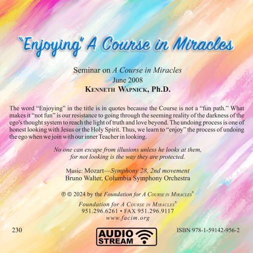 “Enjoying” <i>A Course in Miracles</i> [AUDIOSTR] - Image 4